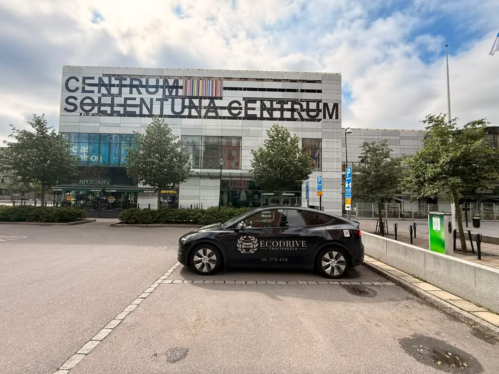 Upphämtningsplats i Sollentuna centrum